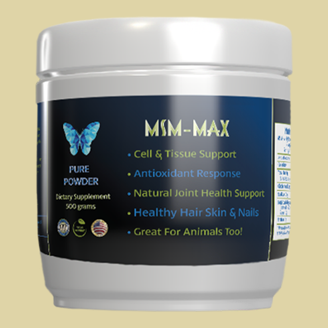 MSM-MAX Bulk Powder (500gm - 1.1 lb) Made in The USA! MSM-MAX Bulk Powder (500gm - 1.1 lb) Made in The USA!